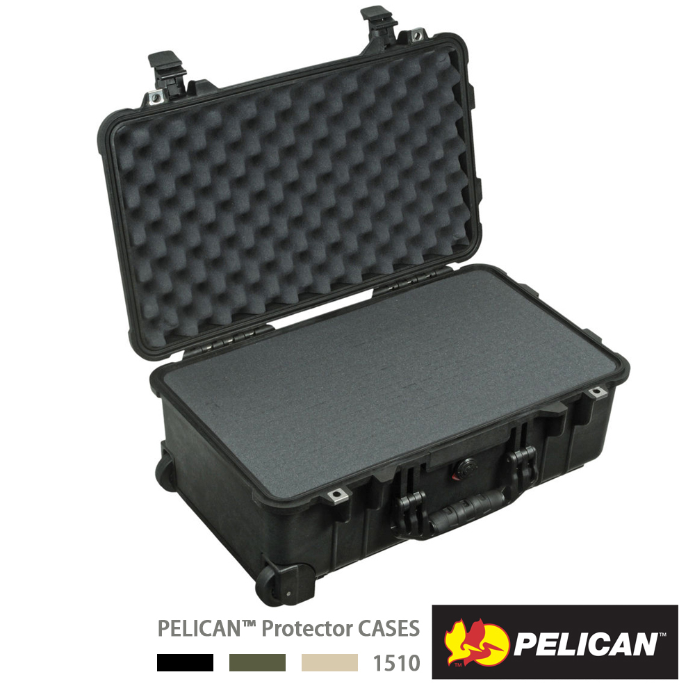 PELICAN 1510 氣密箱 (含輪座) (黑色)