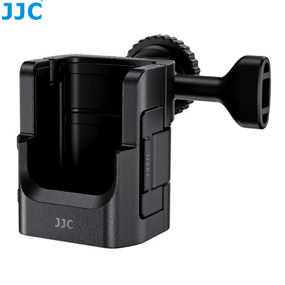 JJC 副廠DJI大疆Osmo Pocket 3 4 4P相機拓展轉接座轉接器HSC-OP3附公母冷靴座,可外接麥克風LED燈腳架自拍棒