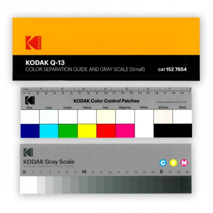 KODAK 柯達美國專業色階校色卡+標準灰卡Q-13(2張入)校色板Color