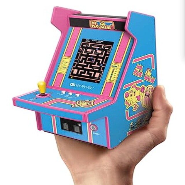 My Arcade 【双紅電玩】My Arcade Ms.Pac-Man 吃豆人小姐 6.75吋迷你街機機台 收藏家專用