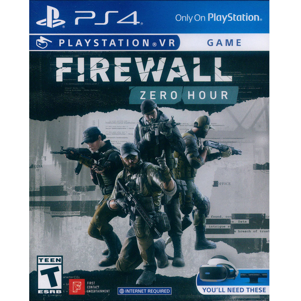 PS4《 防火牆絕命時刻FIREWALL ZERO HOUR》英文美版(PSVR專用 