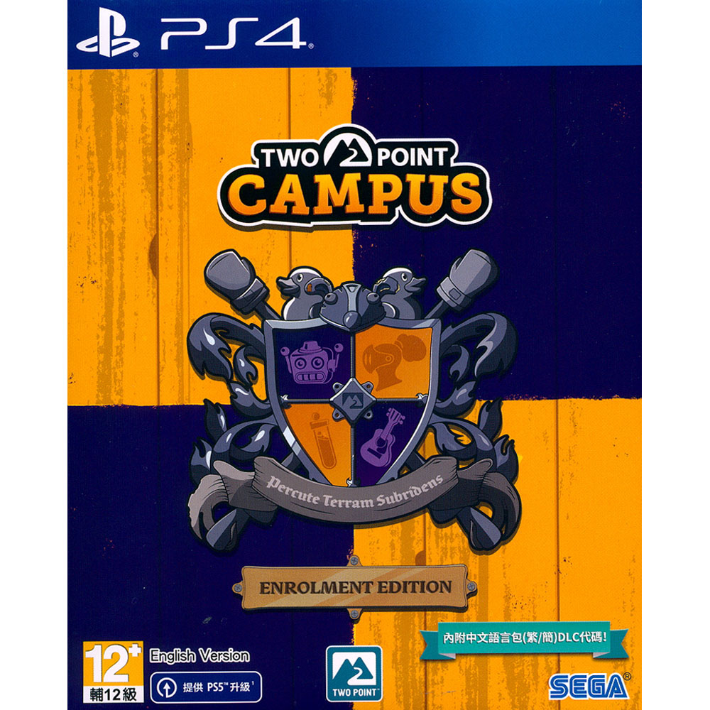 PlayStation PS4《雙點校園 特典版 Two Point Campus Enrolment Edition》中英文亞版 可免費升級PS5版本