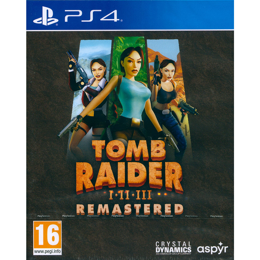PlayStation PS4《 古墓奇兵 1-3 復刻版 重製版 移植版 Tomb Raider 1-3 Remastered 》中英日文歐版
