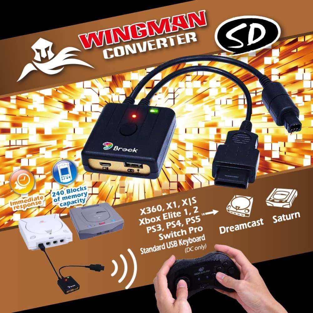 Brook Wingman SD超級轉接器(Saturn/DC/支援X1/X360/菁英手把二代/NS)