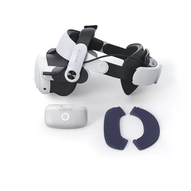 Quest3 BOBOVR M3 PRO電池頭戴面部不壓臉平衡重力續航舒適5200mAh