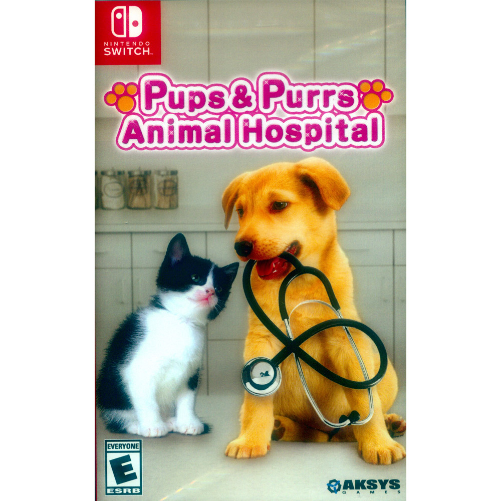 Nintendo 任天堂 NS Switch《貓貓狗狗動物醫院 Pups and Purrs Animal Hospital》英文美版 汪汪喵喵
