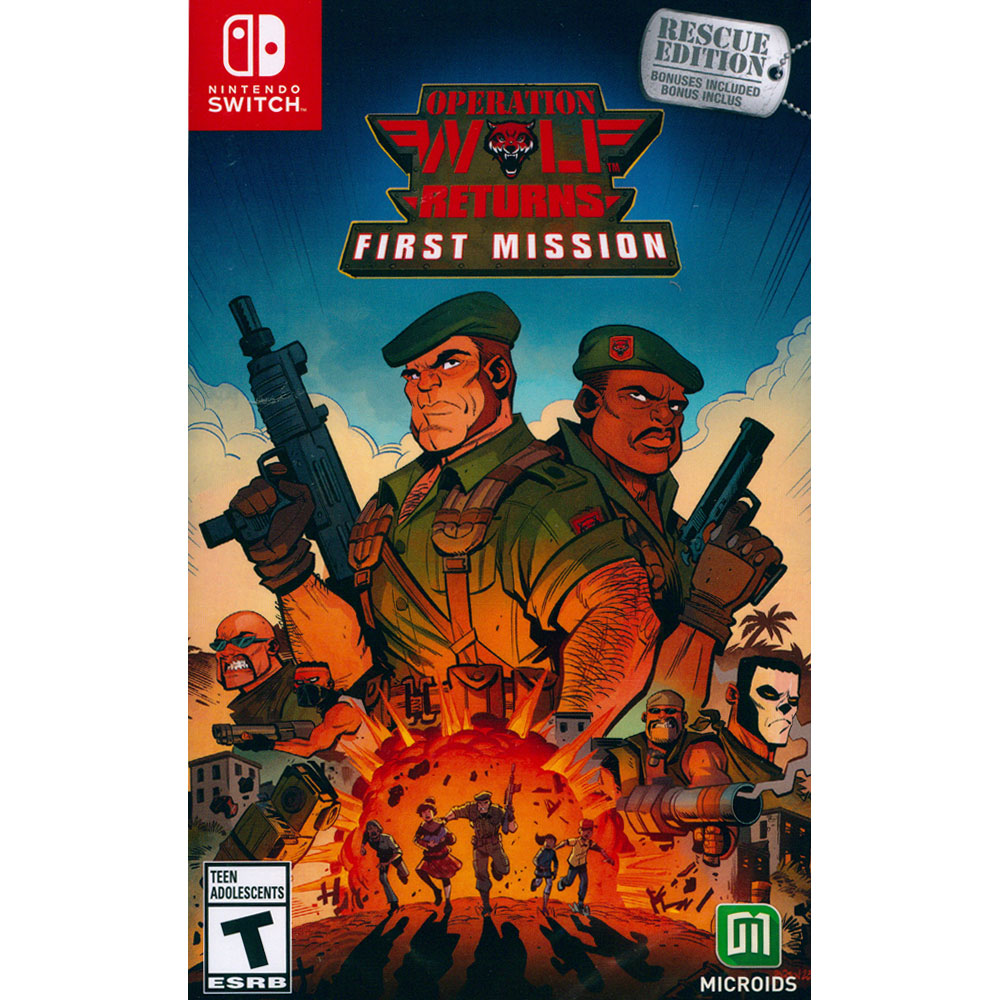 Nintendo 任天堂 NS Switch《野狼行動回歸首戰 解救版 Operation Wolf Returns》中英日文美版（其他規格）