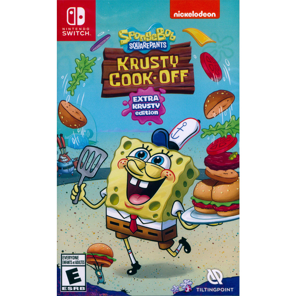 Nintendo 任天堂 NS Switch《海綿寶寶蟹堡王烹飪大挑戰 超大蟹堡王版SpongeBob Squarepants : Krusty》中英日文美版