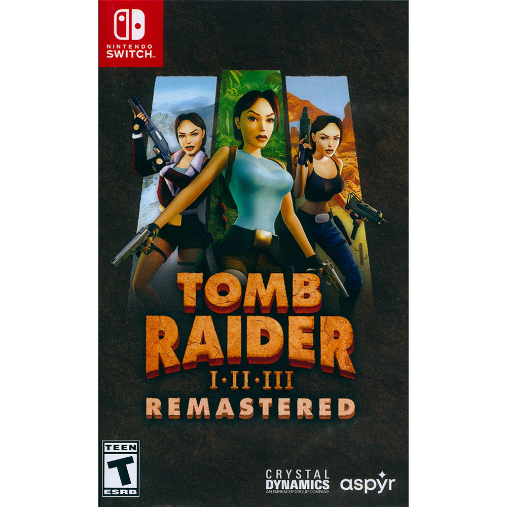 Nintendo 任天堂 NS Switch《古墓奇兵 1-3 復刻版 重製版 移植版 Tomb Raider 1-3 Remastered》英文美版