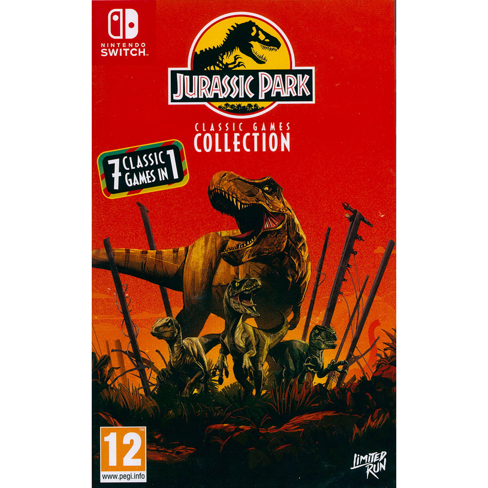 NS Switch 《侏儸紀公園： 遊戲合集Jurassic Park Classic Games 》英文歐版