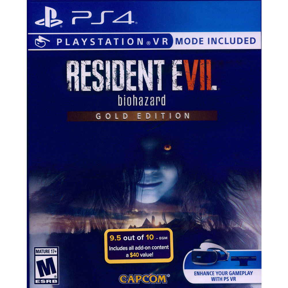 PlayStation PS4《惡靈古堡 7生化危機 黃金版 Resident Evil 7: Biohazard Gold Edition》中英日文美版（其他規格）