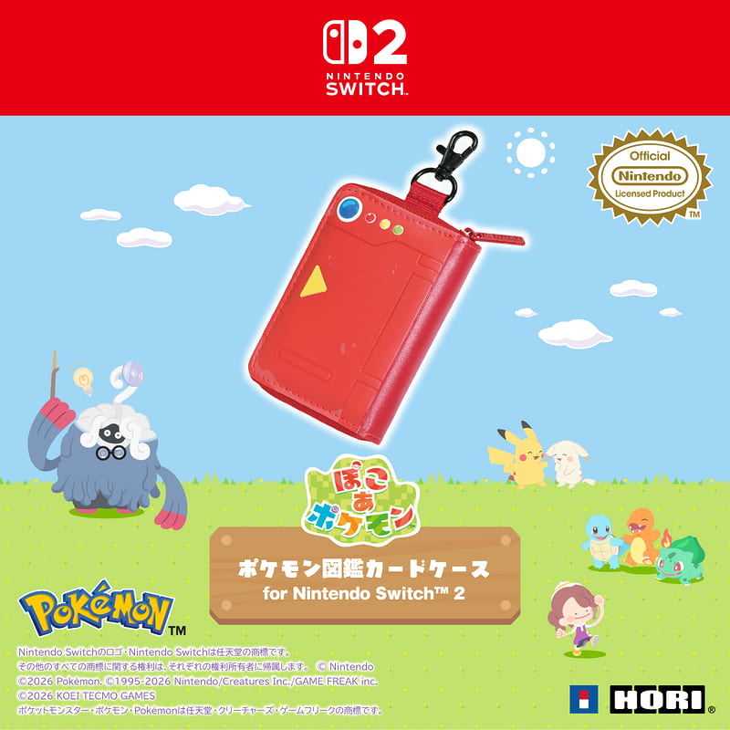 HORI NS2 Switch 《寶可夢 Pokopia》主題周邊 圖鑑卡匣盒 8片裝 遊戲卡盒 NSX-183