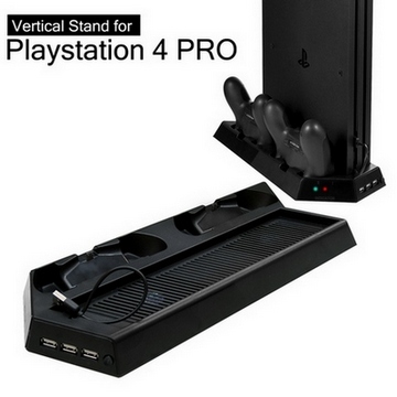 Ps4 Pro主機專用直立架含雙手把坐充及散熱風扇黑 Kjhps4pro 03 Pchome 全球購物 數位