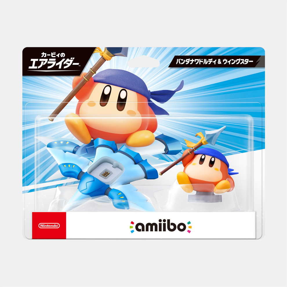 Nintendo 任天堂 Switch amiibo 頭巾瓦豆迪&羽翼之星【卡比的馭天飛行者系列】