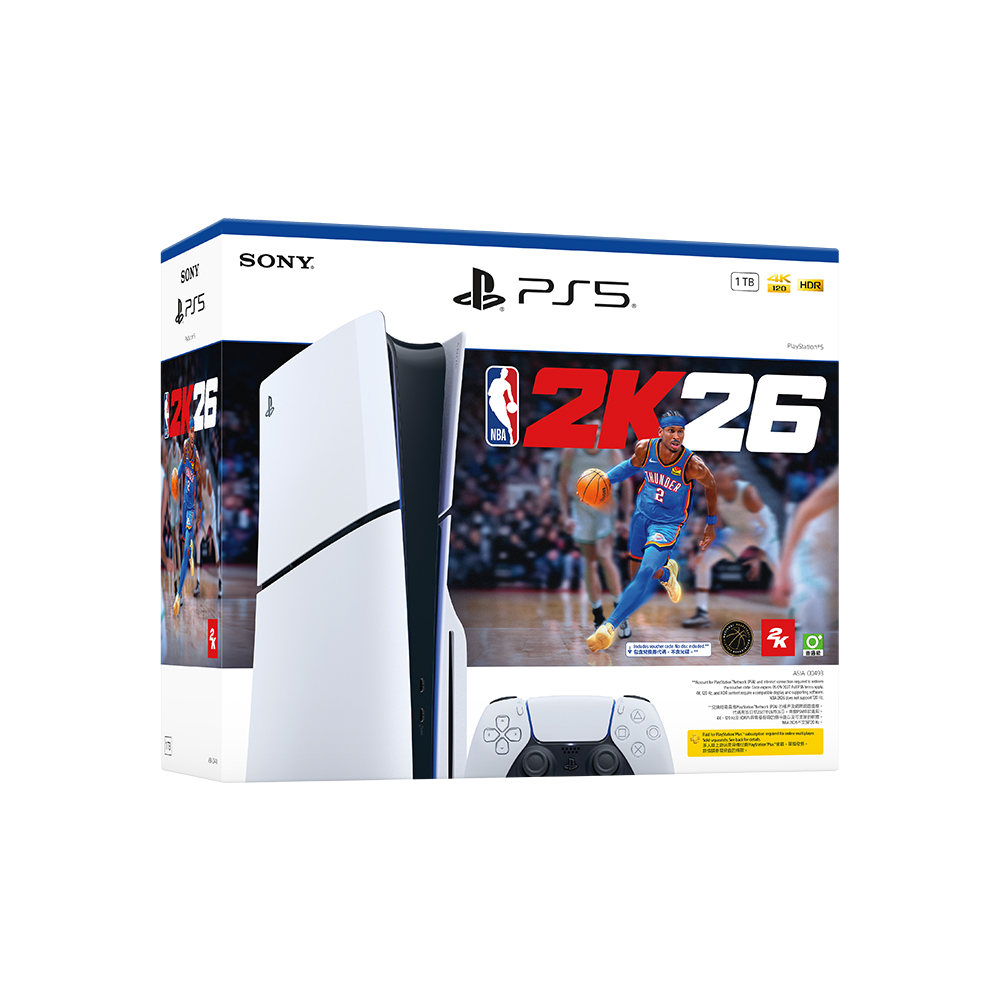 PS5 遊戲主機 (光碟版) - NBA 2K26 Bundle
