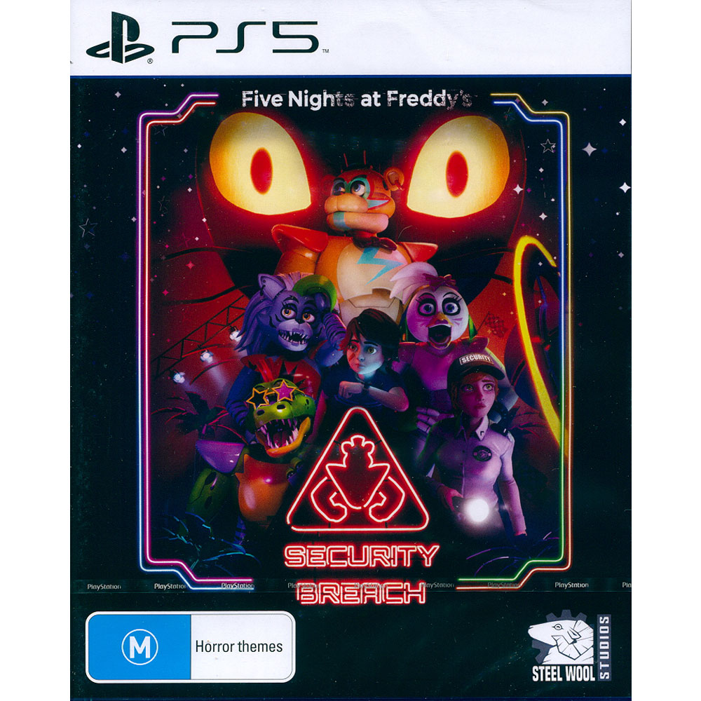 PlayStation PS5《佛萊迪餐館之五夜驚魂：安全漏洞 Five Nights at Freddy: Security Breach》中英日文澳洲版