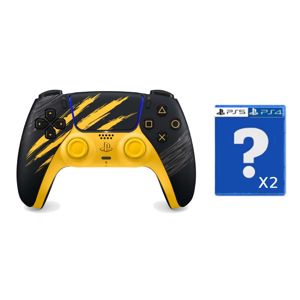 PlayStation PS5 DualSense《漫威金鋼狼》戰鬥黃 限量版 台灣公司貨 + PS 隨機遊戲片*2