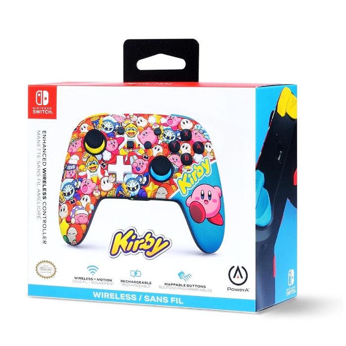 PowerA Switch 無線遊戲手把 卡比世界