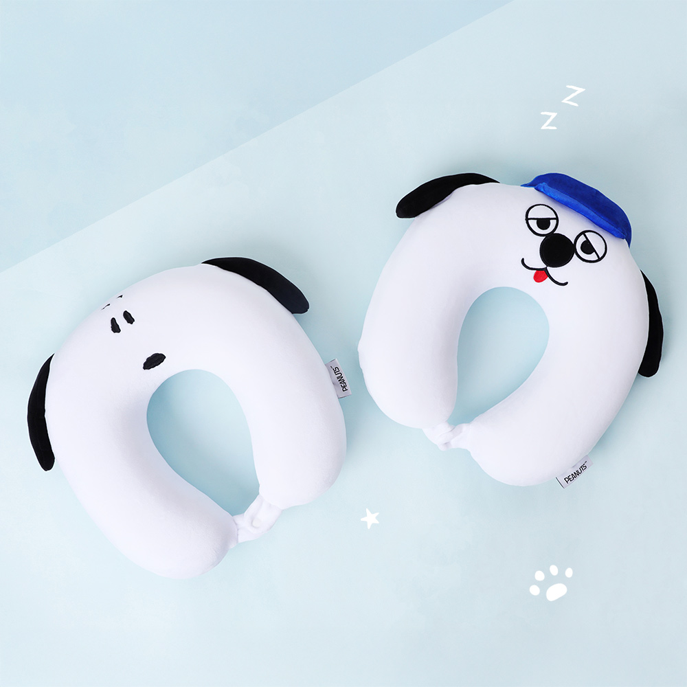 SNOOPY 史努比 Peanuts史努比記憶U型枕-Snoopy Olaf 歐拉夫 記憶棉旅行頸枕