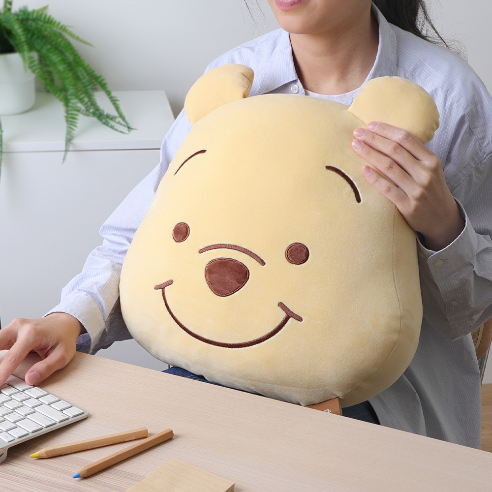 Disney 迪士尼 迪士尼MOCHI Feel 麻糬造型枕 小熊維尼大臉 Disney