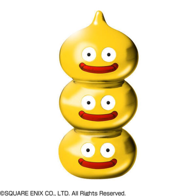Square Enix 勇者鬥惡龍 金屬怪物圖鑑 黃金圖騰史萊姆塔 金屬擺件