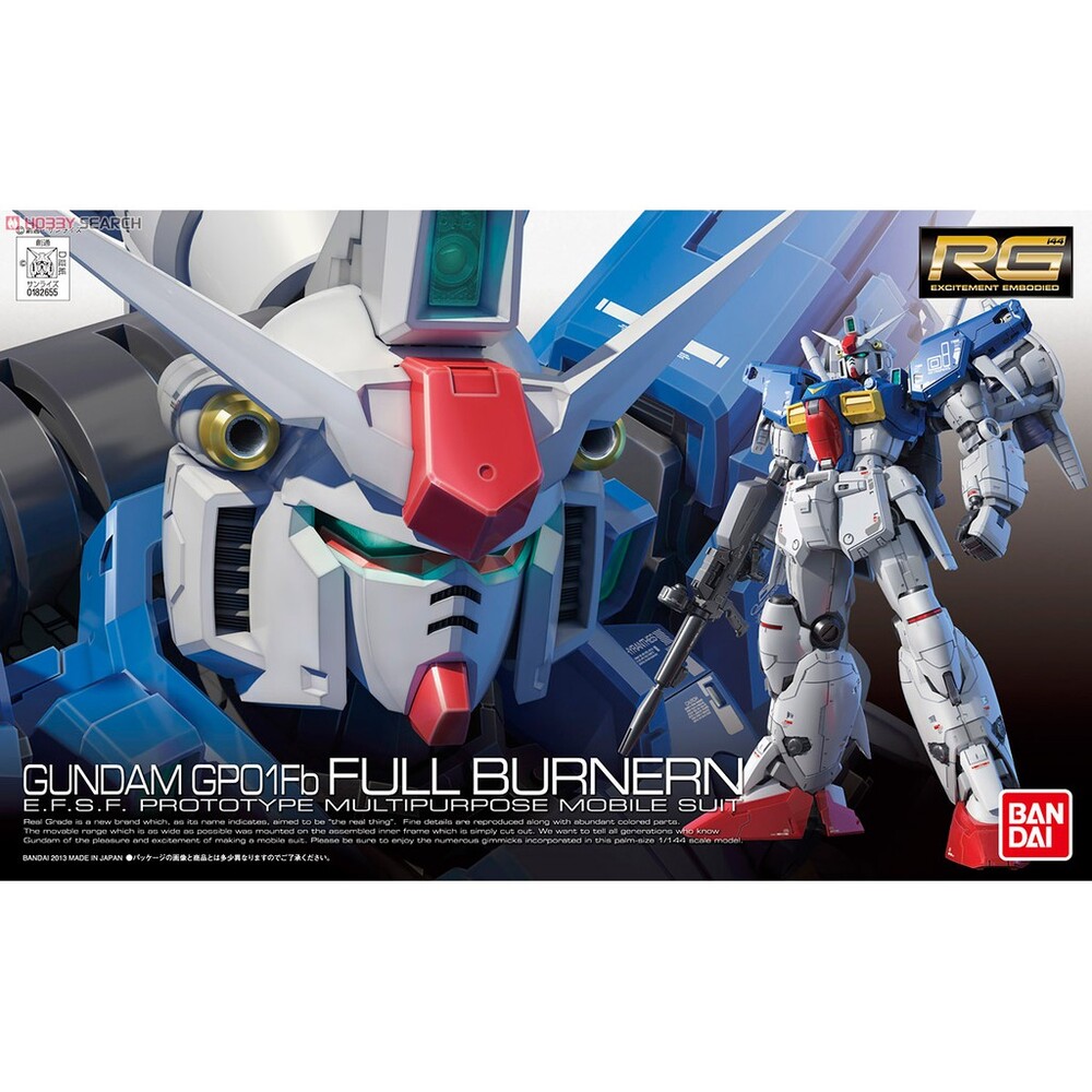 BANDAI 萬代 RG 1/144 #13 RX-78 GP01Fb GP01 FULL BURNERN 全方位推進型
