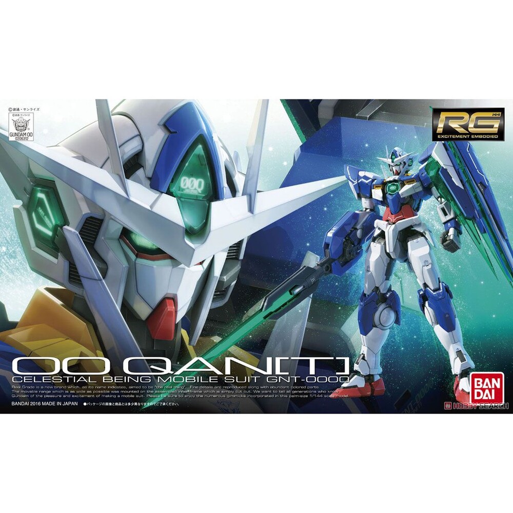 BANDAI 萬代 鋼普拉 RG 1/144 #21 GNT-0000 00 QAN[T] 量子型 00Q 能天使鋼彈