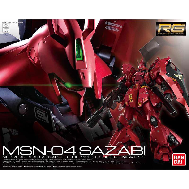 BANDAI 萬代 鋼普拉 RG 1/144 #29 MSN-04 SAZABI 沙薩比 逆襲的夏亞