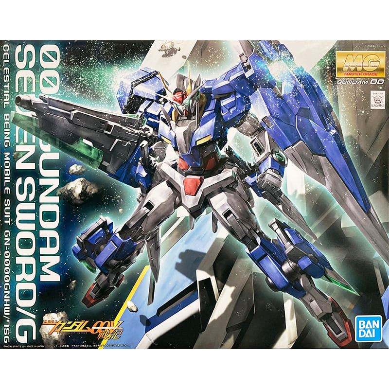 BANDAI 萬代 【鋼普拉】MG 1/100 鋼彈00 七劍能天使鋼彈
