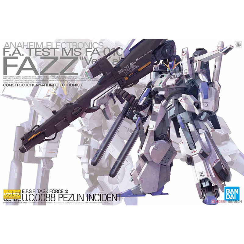 BANDAI 萬代 鋼普拉 MG 1/100 ZZFA Ver. Ka 全裝甲型ZZ鋼彈