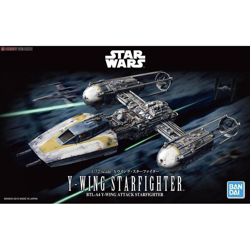 BANDAI 萬代 鋼普拉 星際大戰 1/72 STAR WARS Y-WING STARFIGHTER Y翼星際戰機