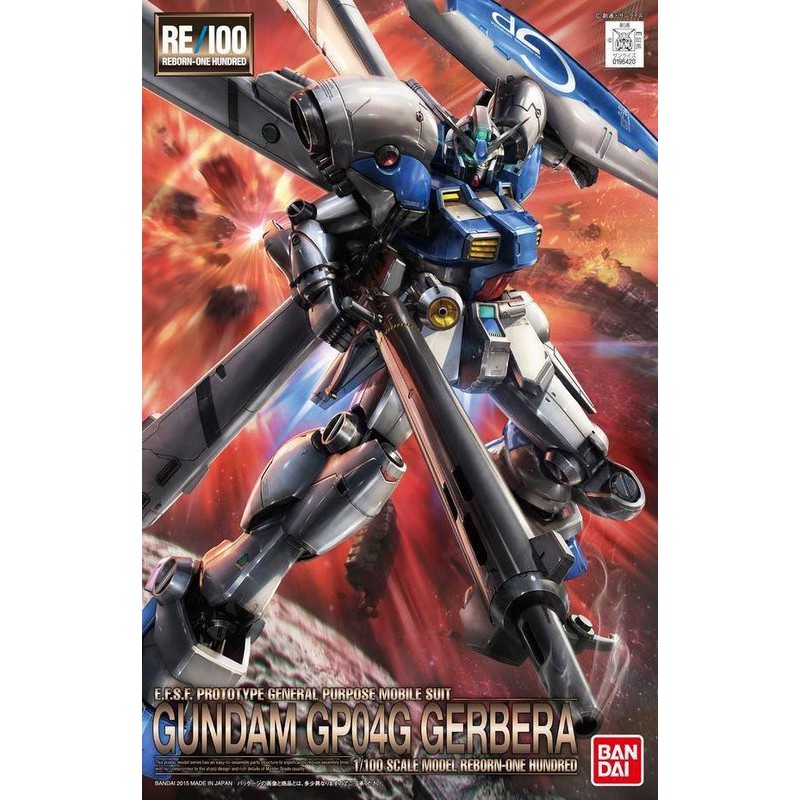 BANDAI 萬代 鋼普拉 RE 1/100 #03 RX-78 GP04G GERBERA 鋼彈試作4號機 卡貝拉