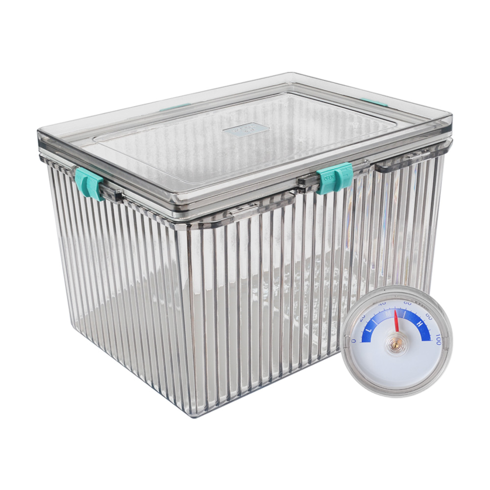 Kamera 佳美能 14L 公升 免插電氣密防潮箱 XLH型 附濕度計 50g 乾燥劑一入 收納箱 收納盒 氣密箱 防霉 除濕 防潮 鏡頭