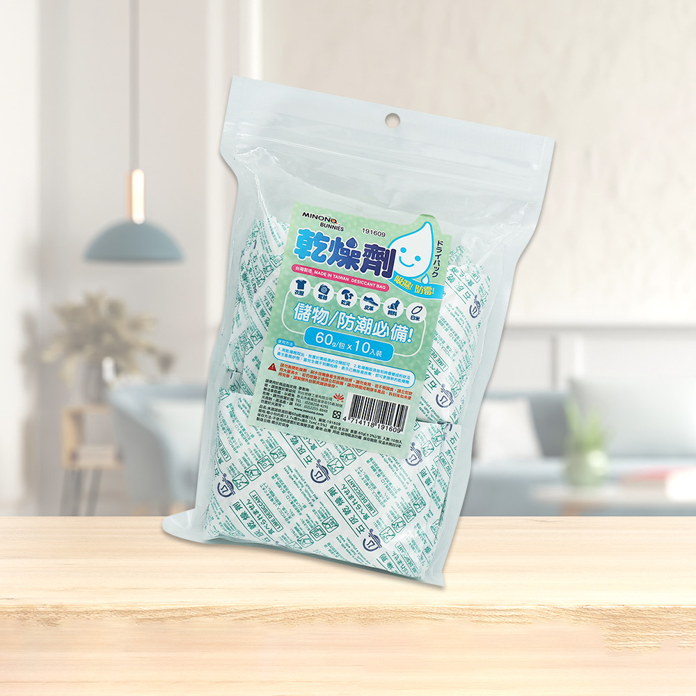 一品川流 米諾諾 吸濕防霉乾燥劑-60g-10入 x 6包