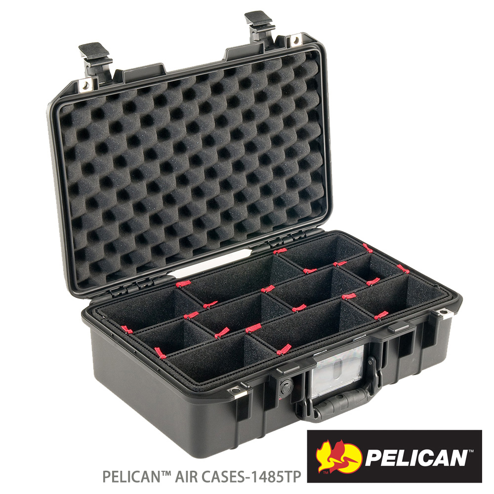 Pelican 派力肯 美國 1485TP Air超輕氣密箱-含TrekPak隔板(黑)