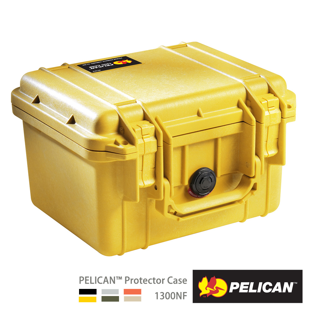 PELICAN 1300NF 氣密箱-空箱(黃)
