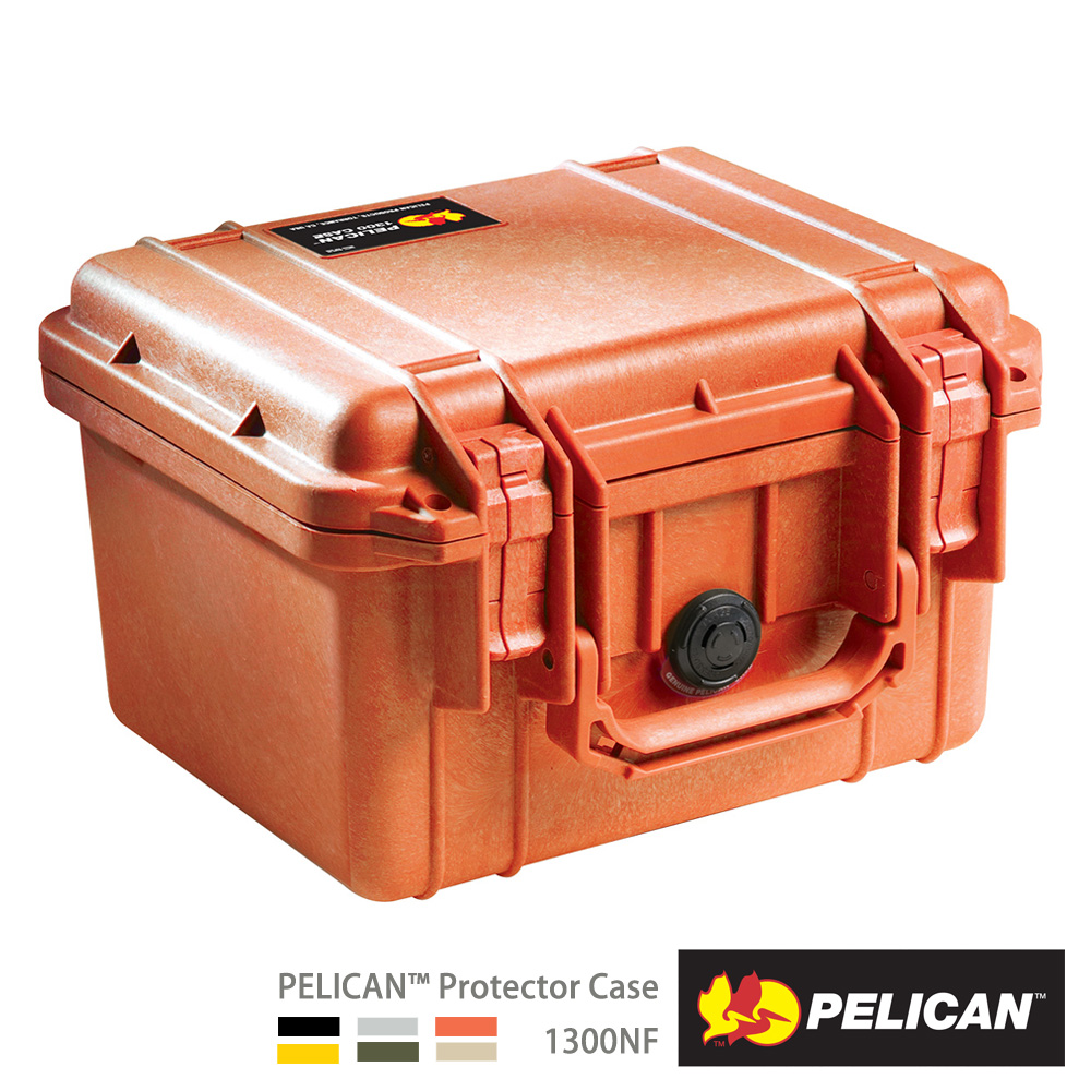 PELICAN 1300NF 氣密箱-空箱(橘)