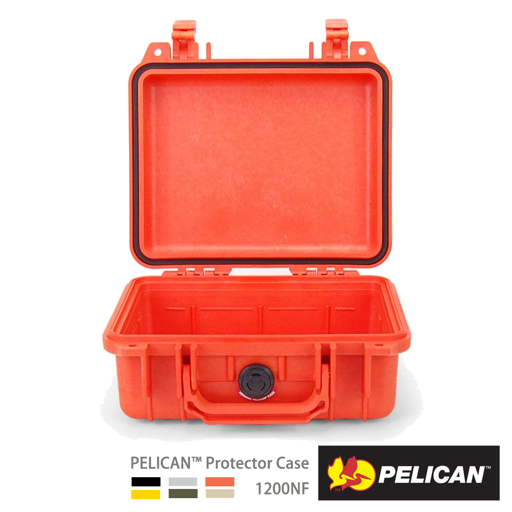 PELICAN 1200NF 氣密箱-空箱(橘)