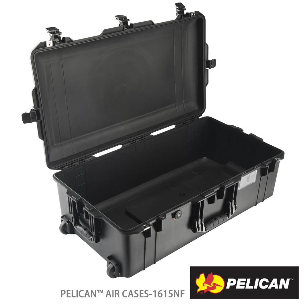 Pelican 派力肯 美國 1615AirNF 輪座拉桿超輕氣密箱-空箱(黑)
