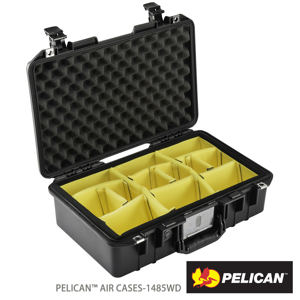Pelican 派力肯 1485WD Air 輪座拉桿超輕氣密箱-含隔板(黑)（其他規格）