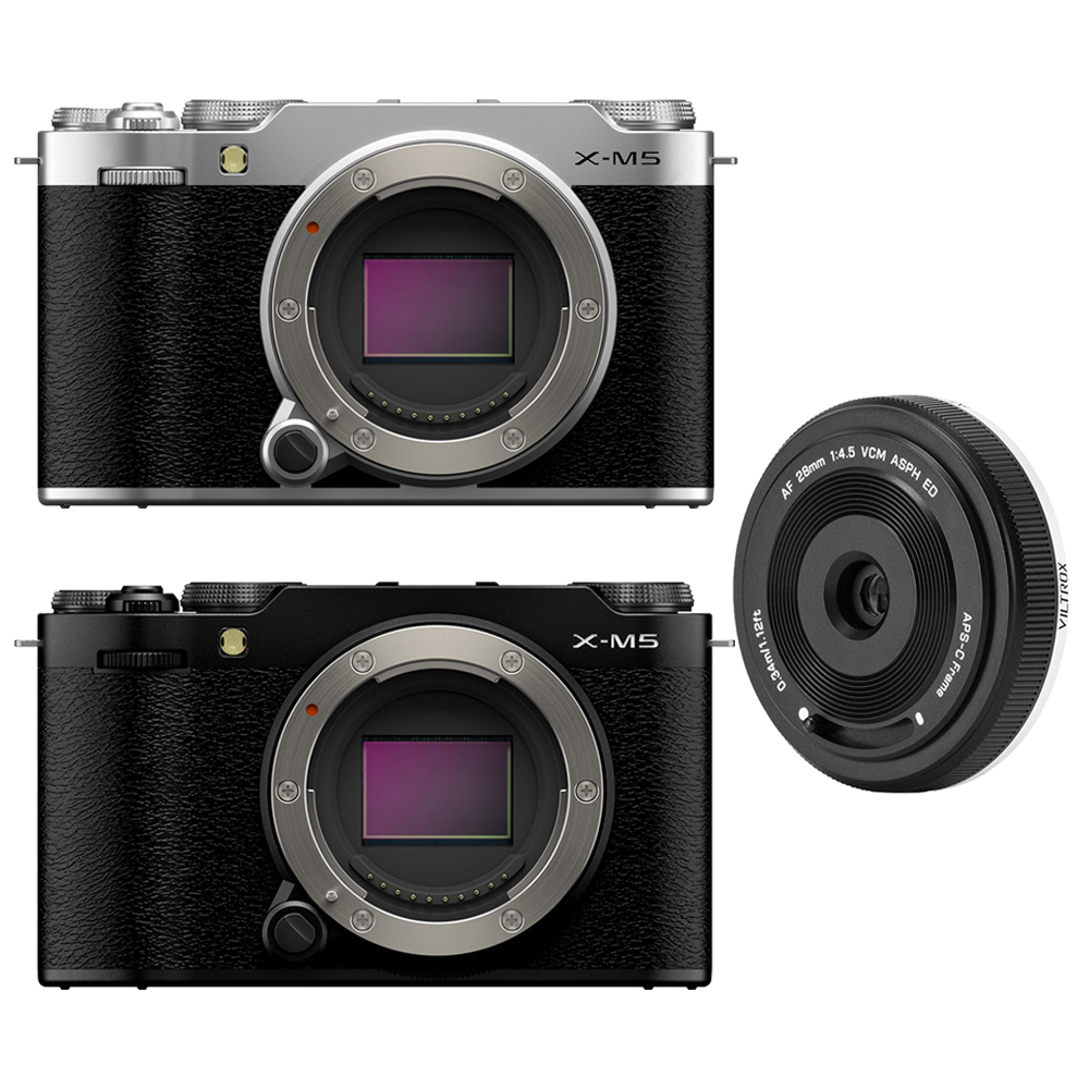 FUJIFILM 富士 X-M5 單機身 + VILTROX 唯卓仕 AF 28mm F4.5 XF 鏡頭 公司貨