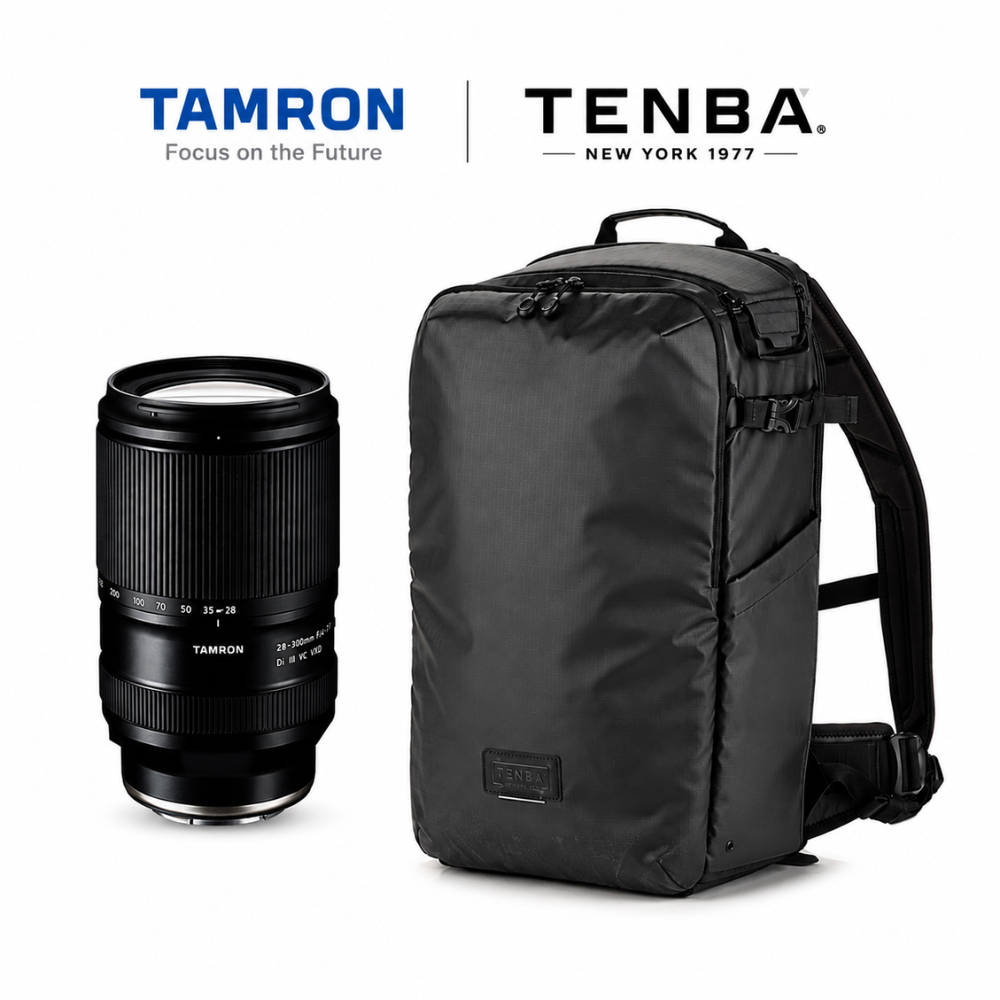 Tamron 騰龍 28-300mm (Sony E) 旅遊神鏡 + Tenba 20L 專業雙肩後背包|最強大滿配 公司貨