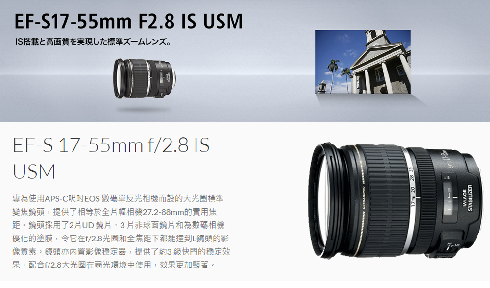 Canon ズームレンズ 17-55mm F2.8 EF-S IS USM-