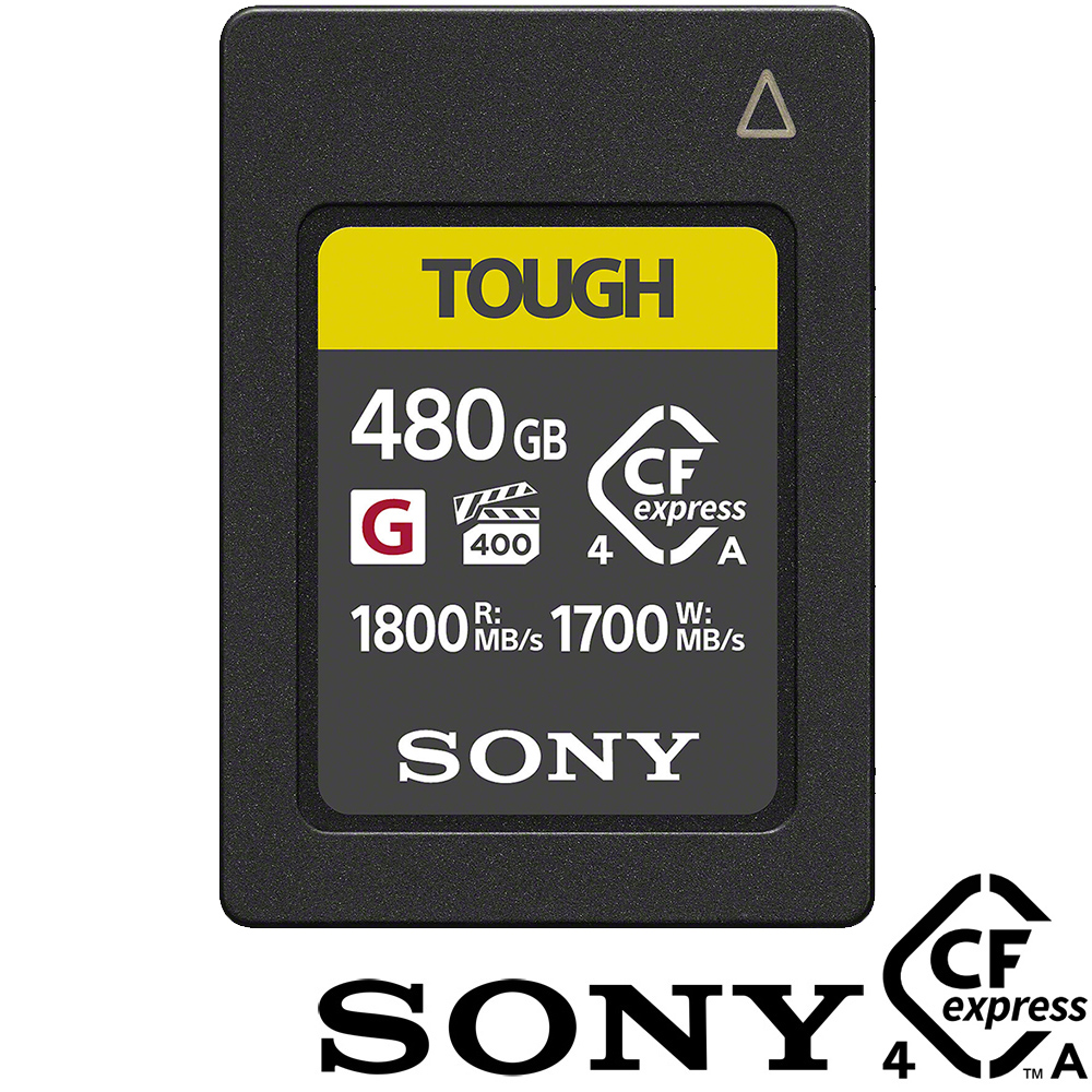 SONY 索尼 CEA-G480T 480G/GB 1800MB/S CFexpress Type A TOUGH 高速記憶卡 (公司貨) 支援 CFexpress 4