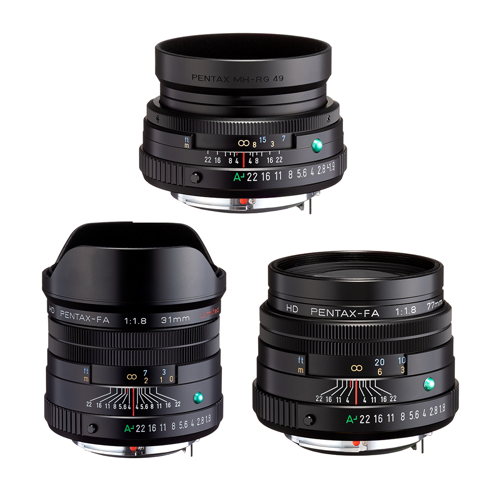 PENTAX 賓得士 HD FA Limited 三公主 鏡頭組_黑 (公司貨)