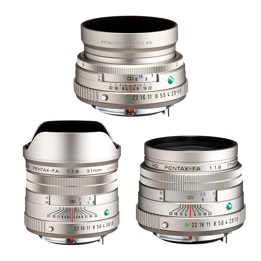 PENTAX 賓得士 HD FA Limited 三公主 鏡頭組_銀 (公司貨)