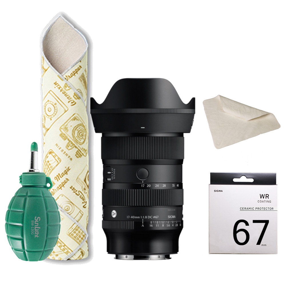 Sigma 適馬 17-40mm F1.8 DC Art + SIGMA 67mm 陶瓷濾鏡超值組 (公司貨)