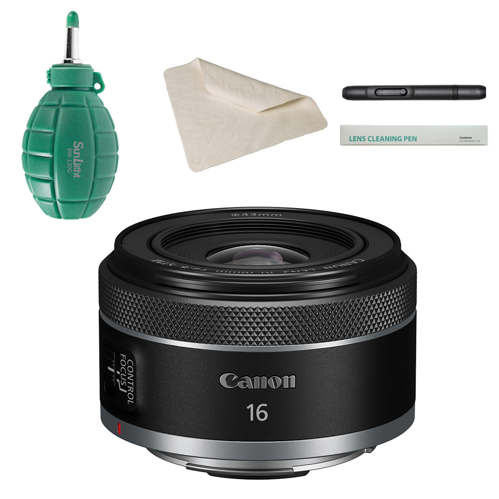 RF 16mm F2.8 STM + SunLight CT-3030 麂皮清潔布 + SunLight BW-130G 吹球 + SunLight SL-1 拭鏡筆 (公司貨)