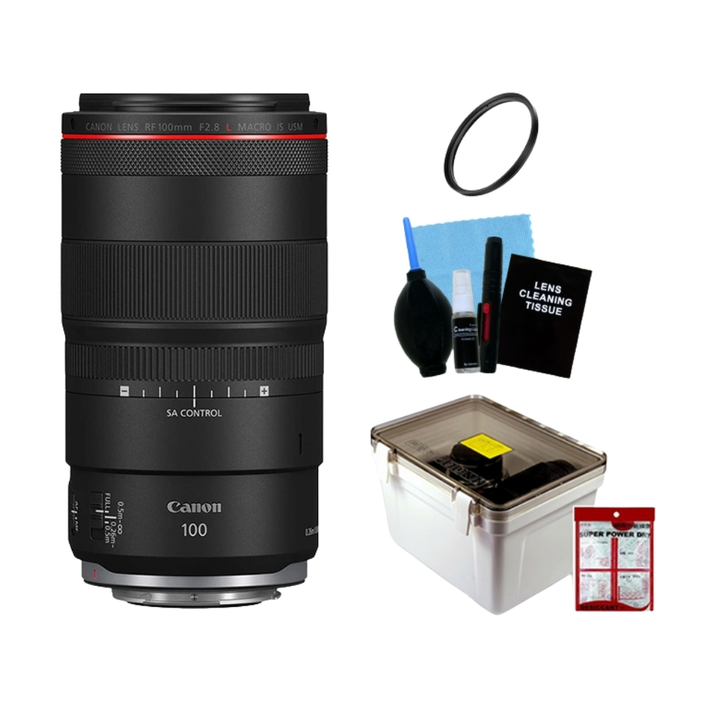 Canon 佳能 RF 100mm F2.8L MACRO IS USM 攝影包配件組 平行輸入