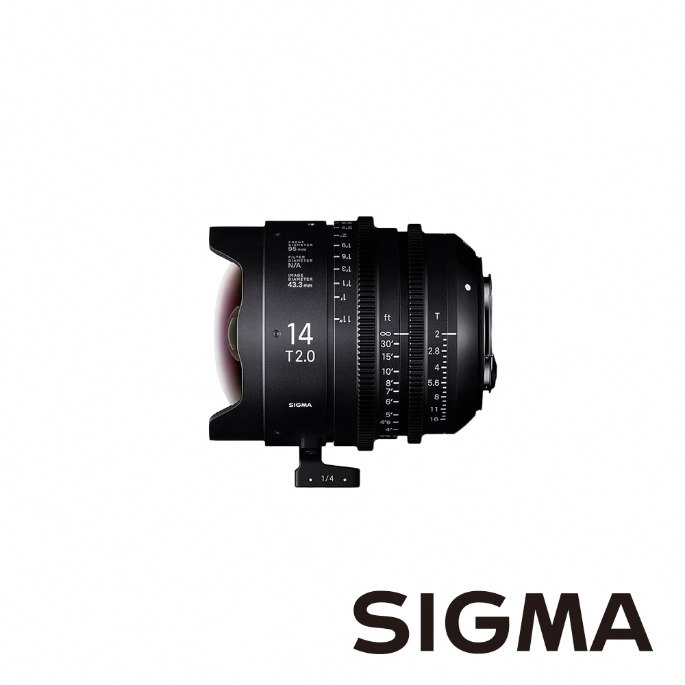 Sigma 適馬 FF High Speed Prime Line 14mm T2.0 全片幅高速定焦系列電影鏡頭 適用 EF mount
